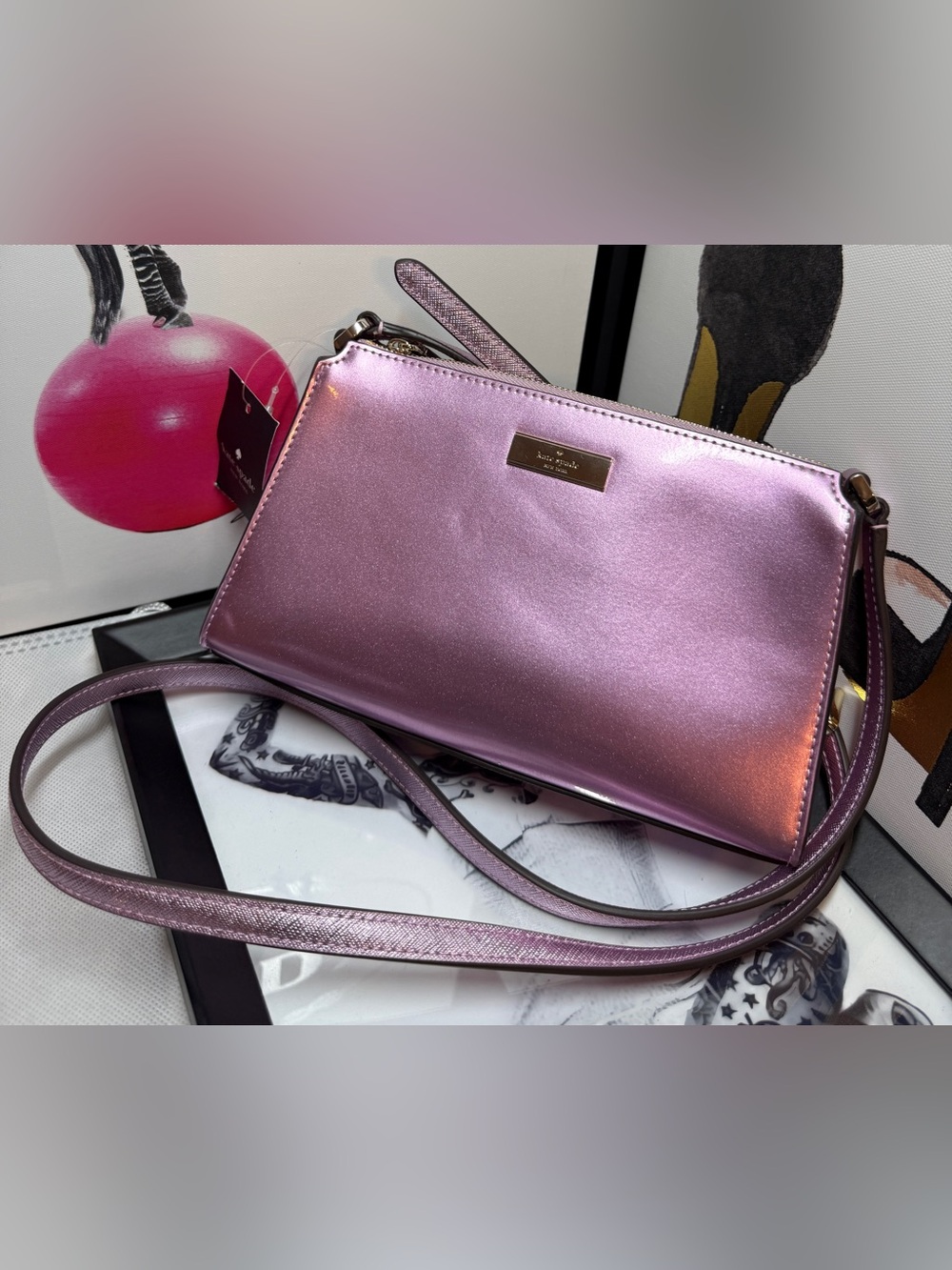 Kate Spade *NWT* Kenzie Mini Crossbody in Quartz Pink - Picture 11 of 11